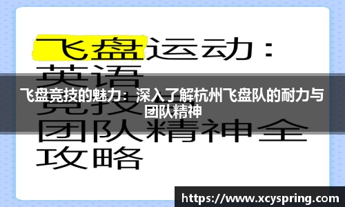 飞盘竞技的魅力：深入了解杭州飞盘队的耐力与团队精神